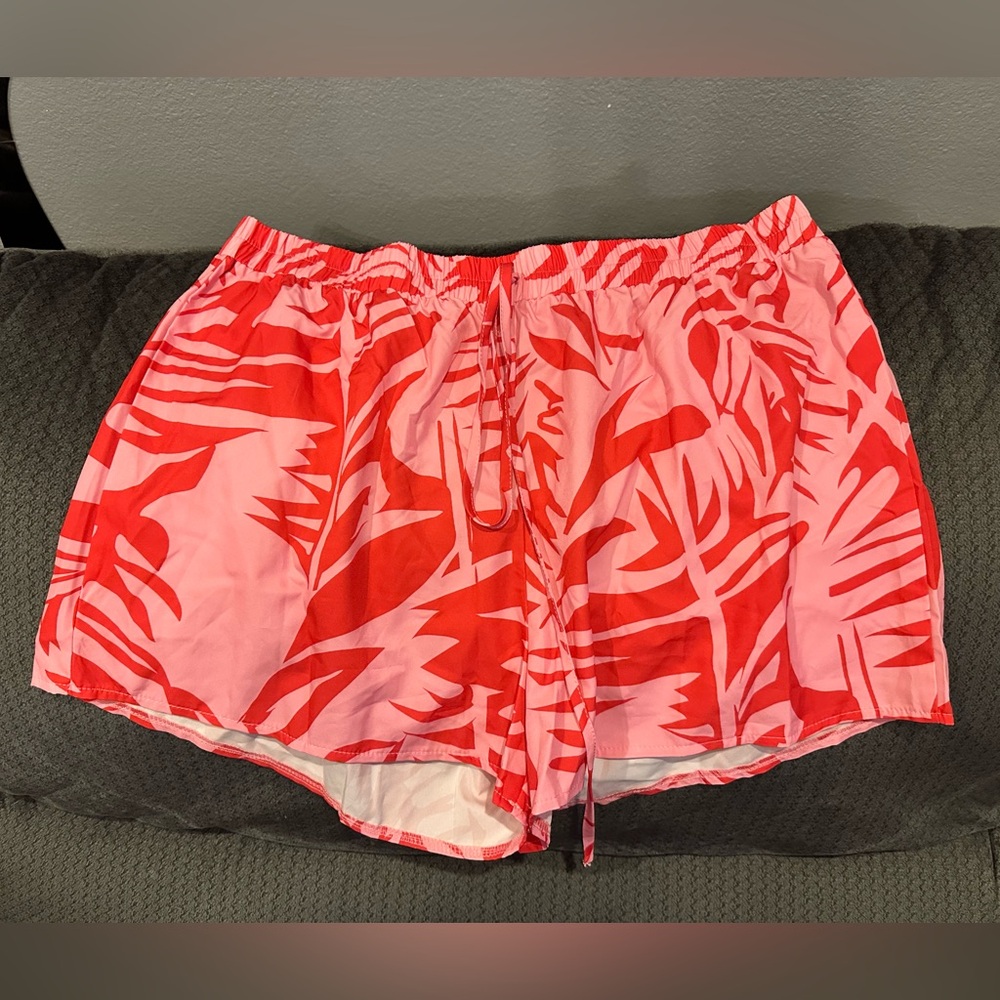 Stylish Red and Pink Women's Shorts